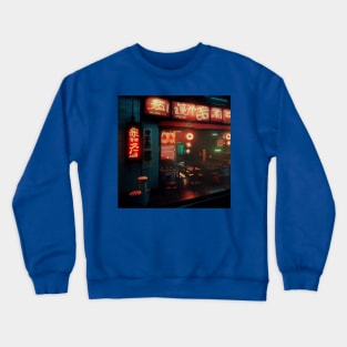 Cyberpunk Tokyo Ramen Shop Crewneck Sweatshirt